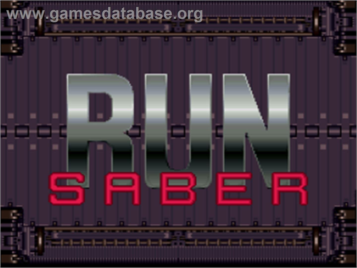 Run Saber - Nintendo SNES - Artwork - Title Screen