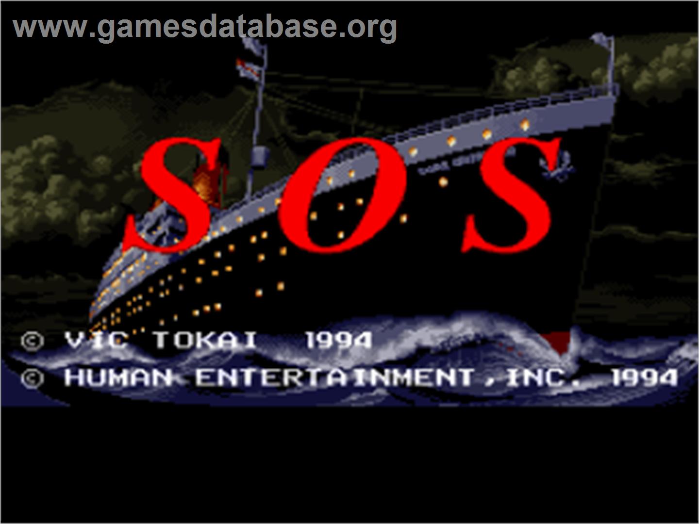 SOS - Nintendo SNES - Artwork - Title Screen