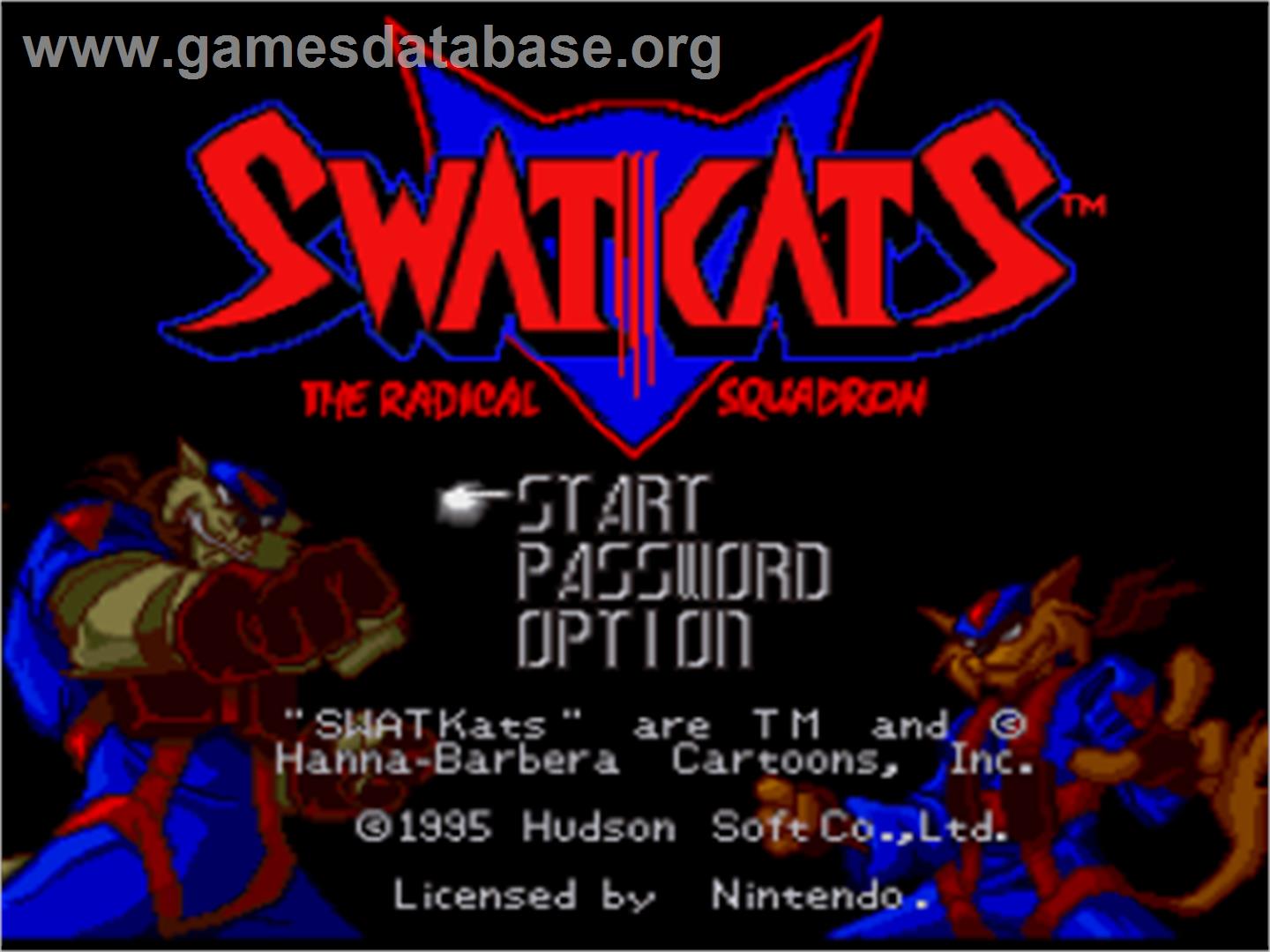 SWAT Kats: The Radical Squadron - Nintendo SNES - Artwork - Title Screen