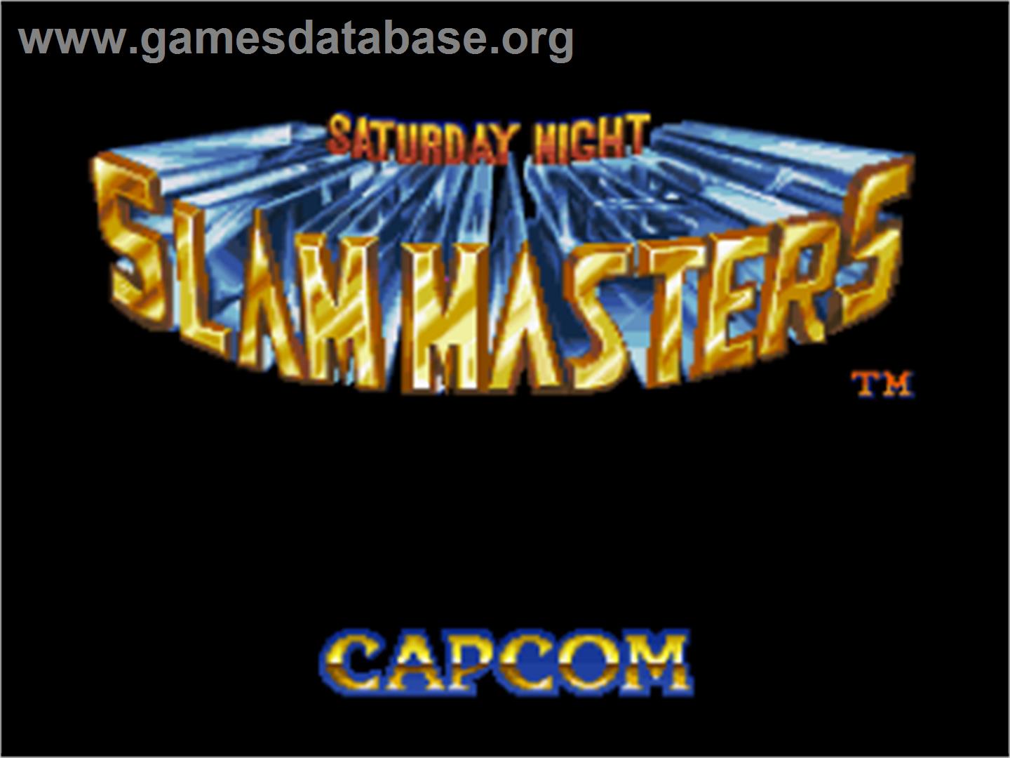 Saturday Night Slam Masters - Nintendo SNES - Artwork - Title Screen