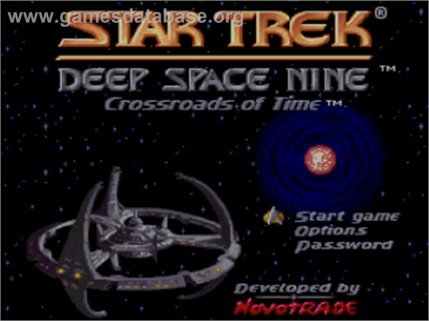 Star Trek: Deep Space Nine - Crossroads of Time - Nintendo SNES - Artwork - Title Screen