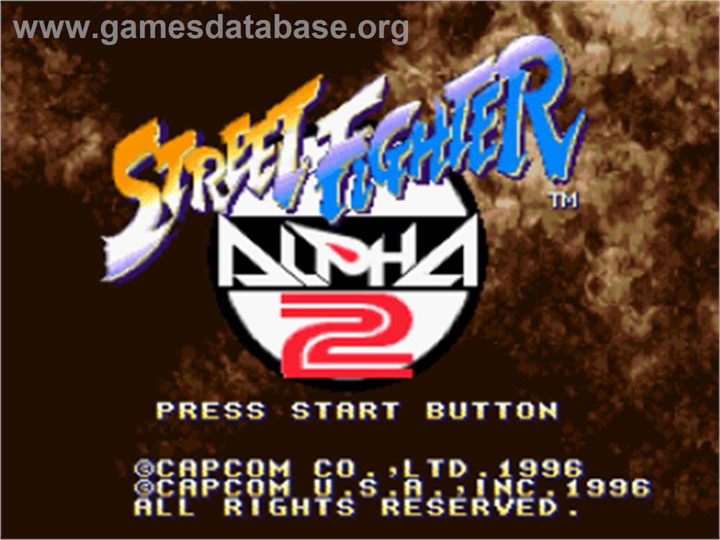 Street Fighter Alpha 2 - Nintendo SNES - Artwork - Title Screen