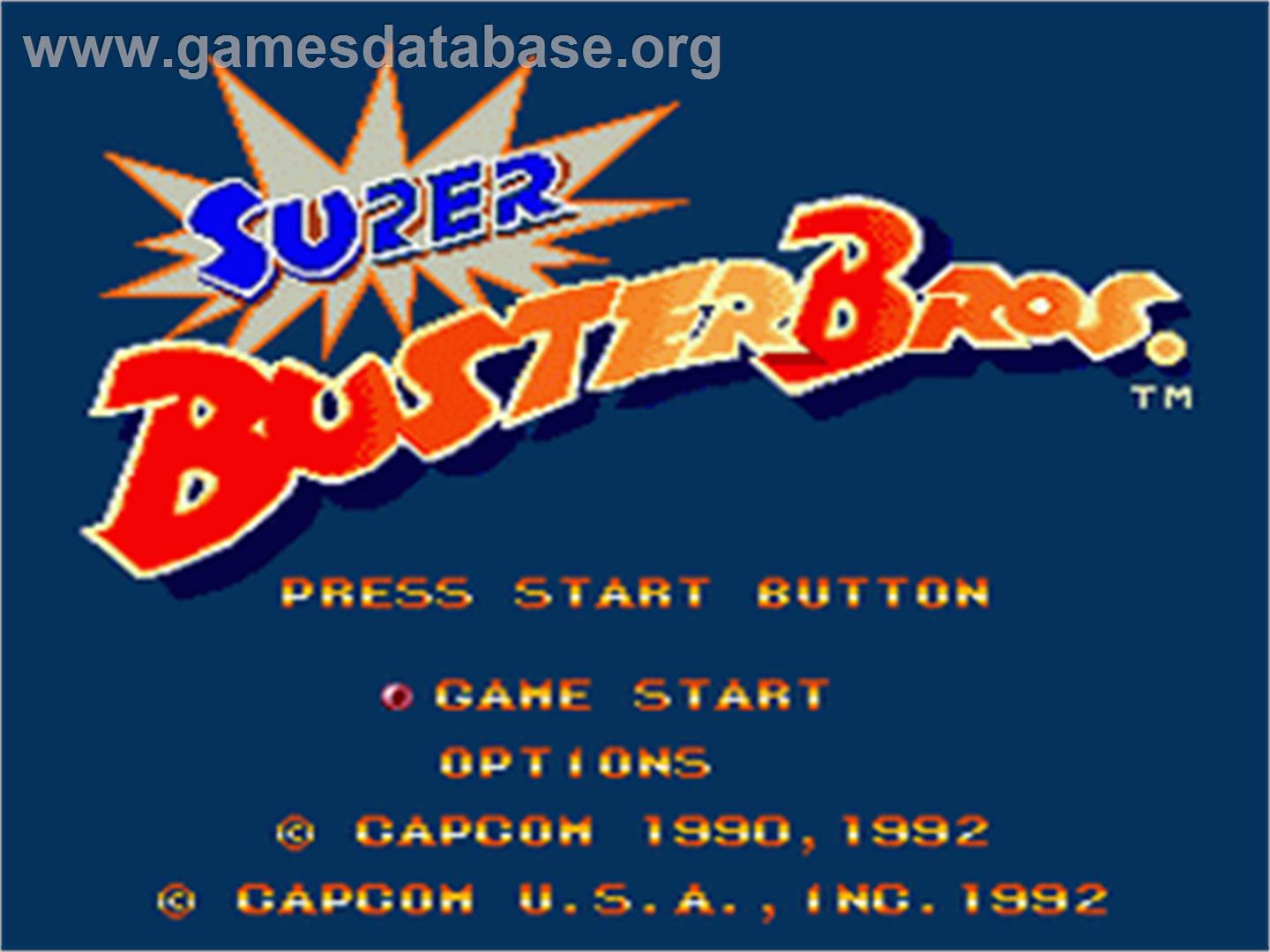 Super Buster Bros. - Nintendo SNES - Artwork - Title Screen