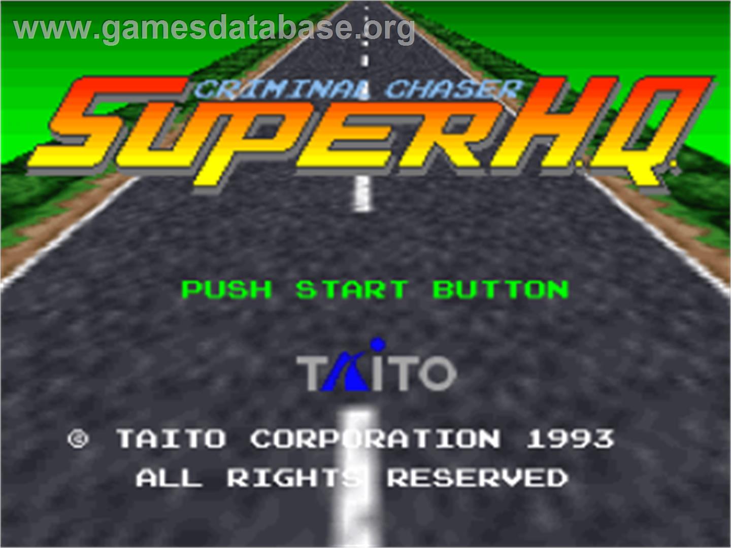 Super Chase H.Q. - Nintendo SNES - Artwork - Title Screen