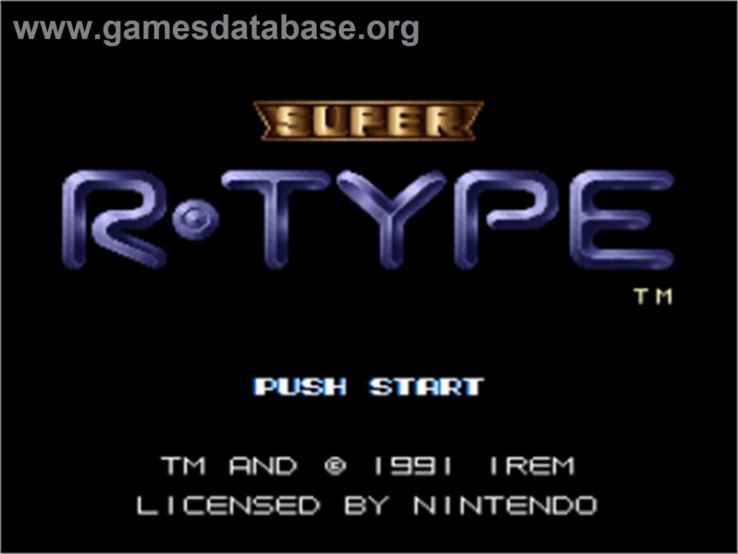 Super R-Type - Nintendo SNES - Artwork - Title Screen