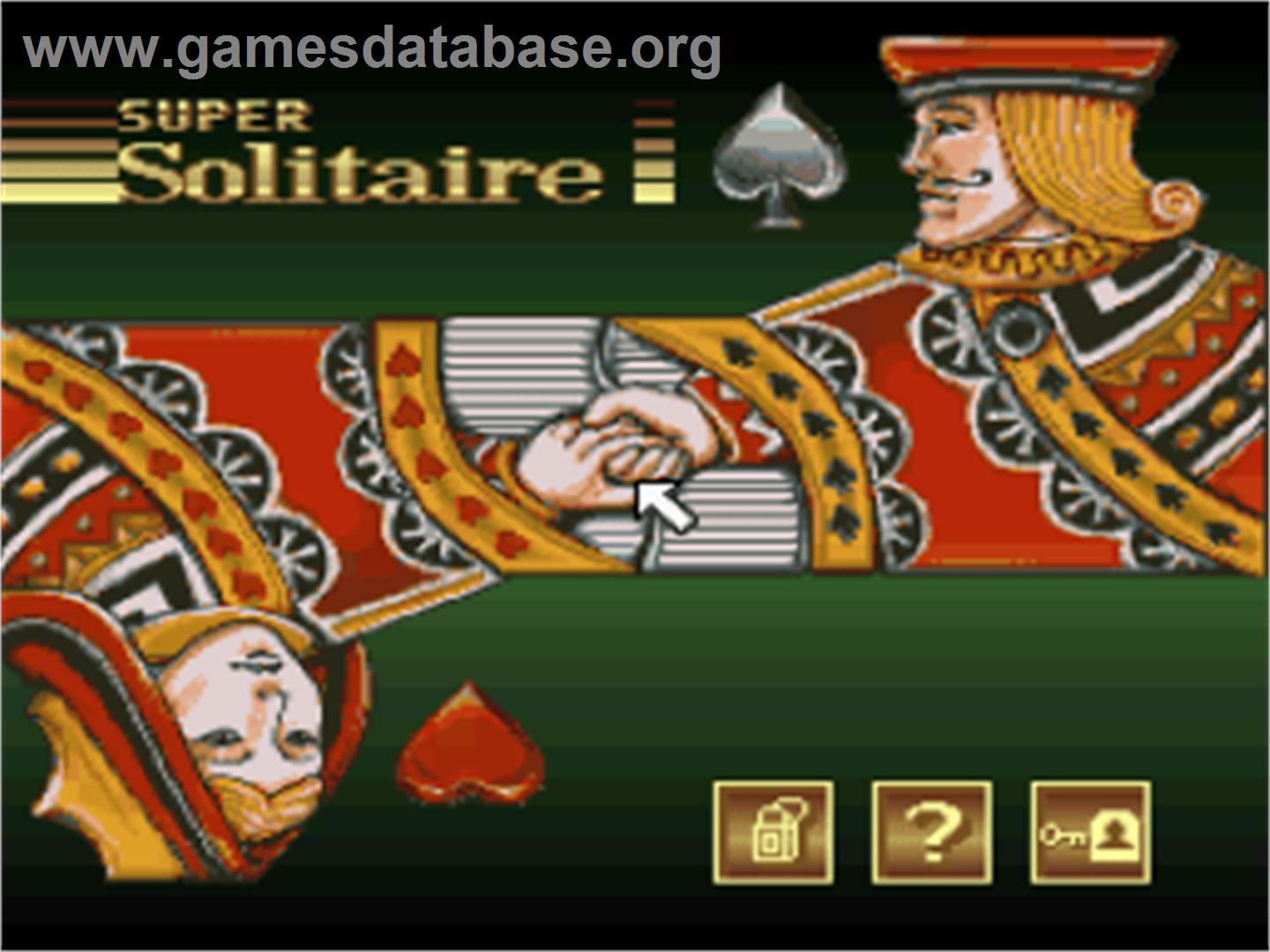 Super Solitaire - Nintendo SNES - Artwork - Title Screen