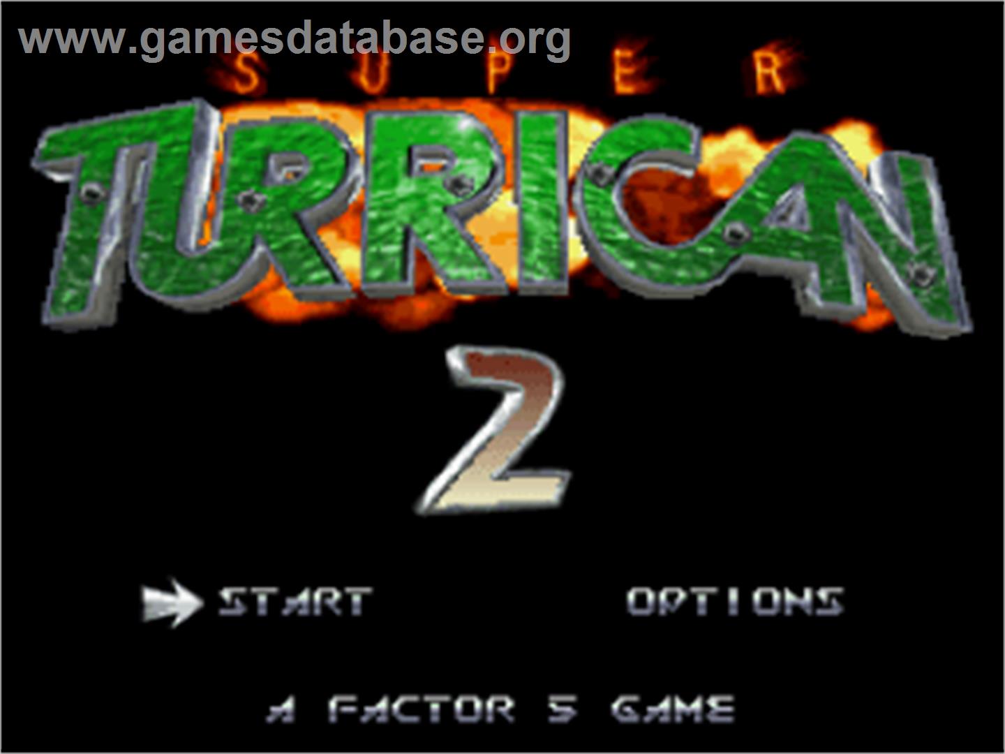 Super Turrican 2 - Nintendo SNES - Artwork - Title Screen