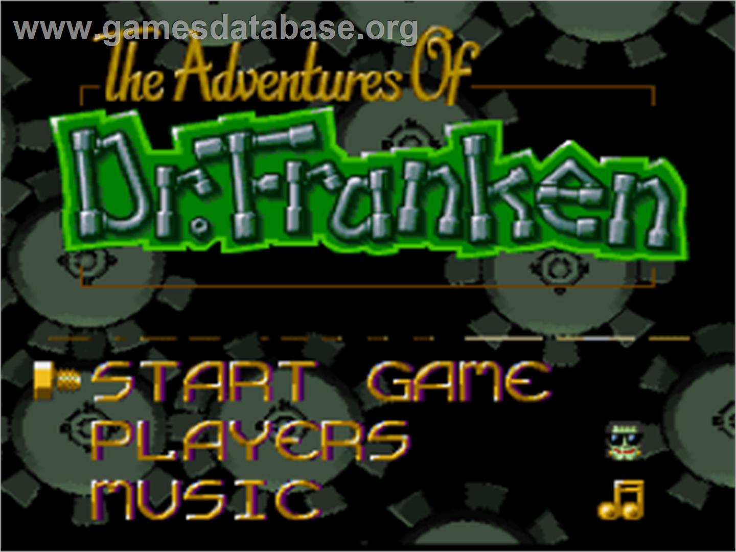 The Adventures of Dr. Franken - Nintendo SNES - Artwork - Title Screen