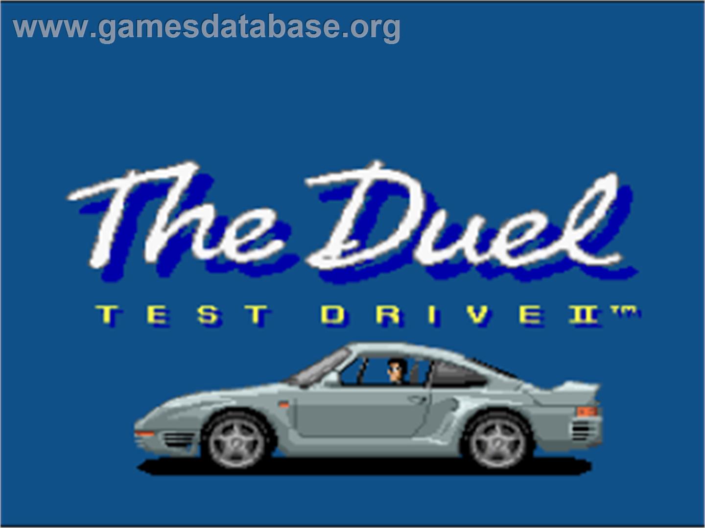The Duel: Test Drive II - Nintendo SNES - Artwork - Title Screen