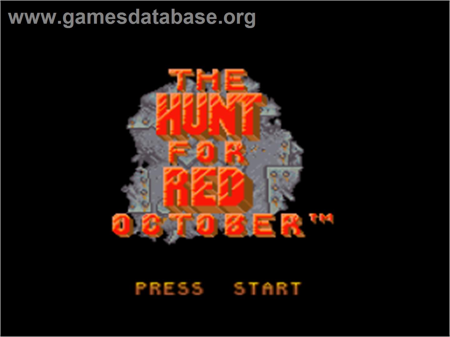 The Hunt for Red October - Nintendo SNES - Artwork - Title Screen