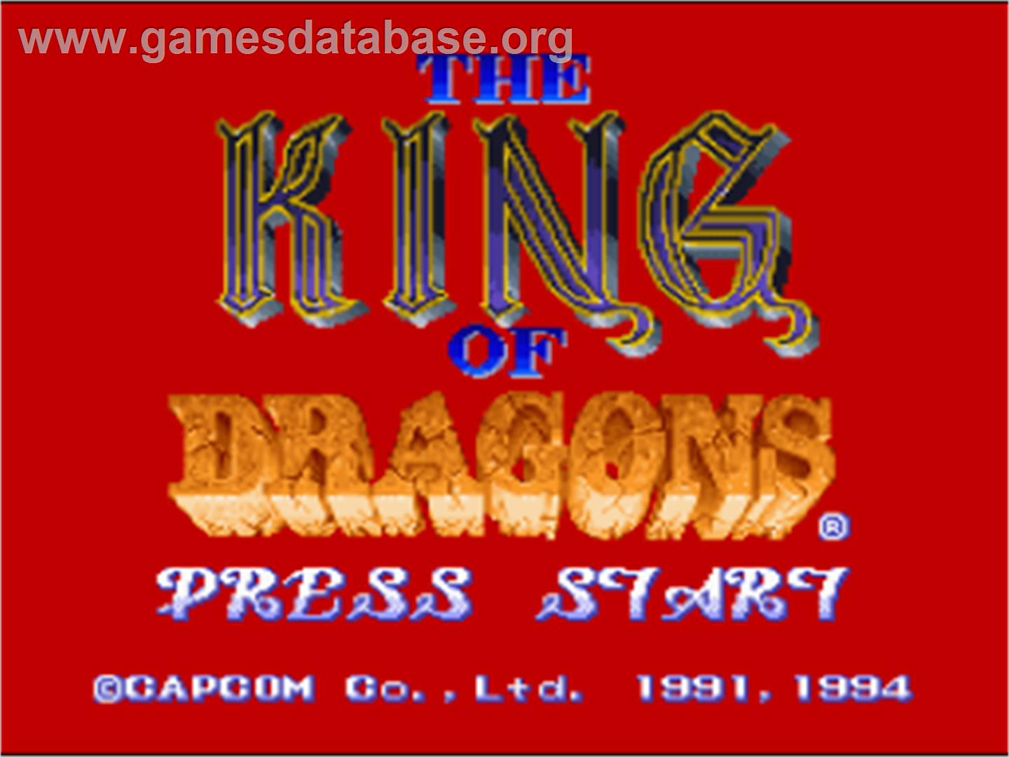 The King of Dragons - Nintendo SNES - Artwork - Title Screen