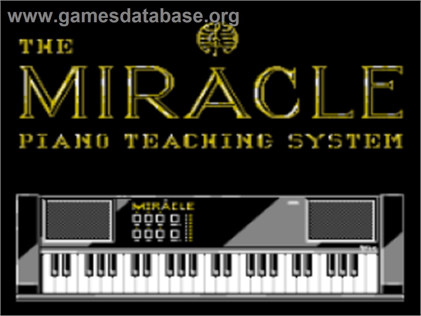 The Miracle Piano Teaching System - Nintendo SNES - Artwork - Title Screen