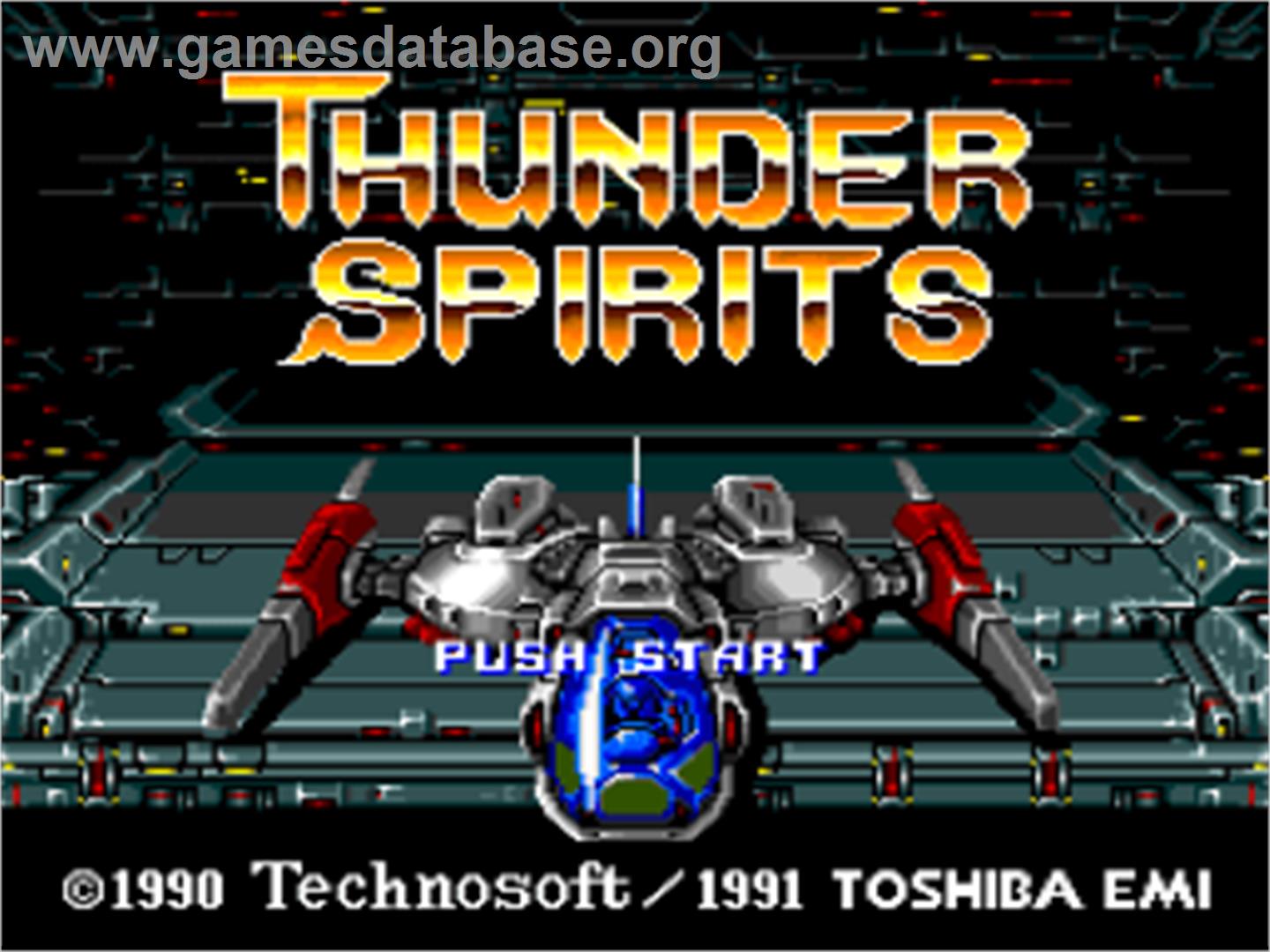 Thunder Spirits - Nintendo SNES - Artwork - Title Screen