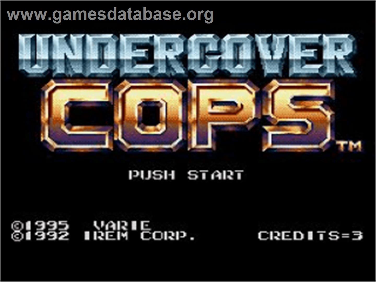 Undercover Cops - Nintendo SNES - Artwork - Title Screen