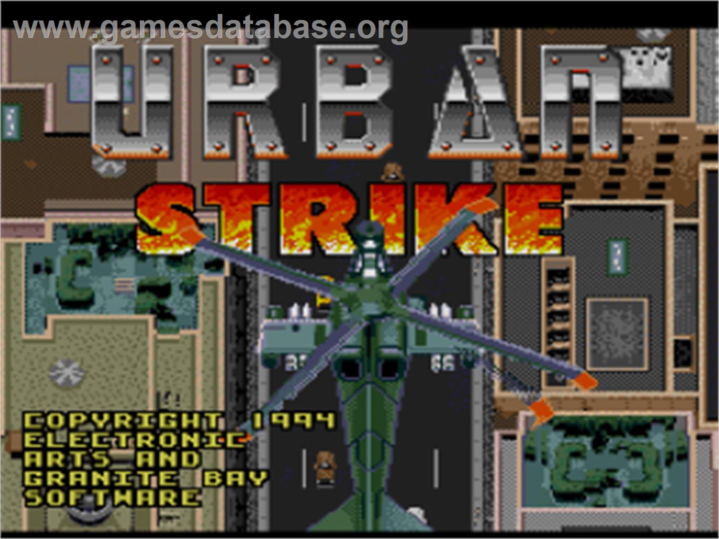 Urban Strike - Nintendo SNES - Artwork - Title Screen