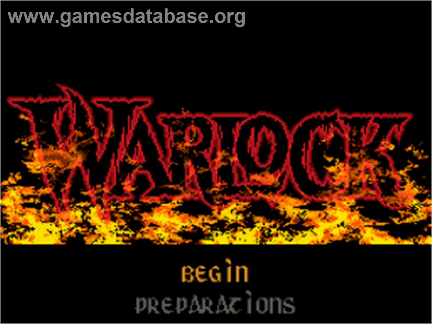 Warlock - Nintendo SNES - Artwork - Title Screen