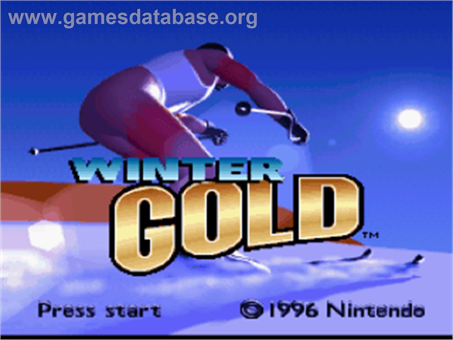 Winter Gold - Nintendo SNES - Artwork - Title Screen