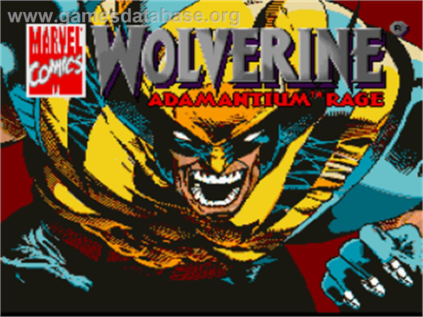 Wolverine: Adamantium Rage - Nintendo SNES - Artwork - Title Screen