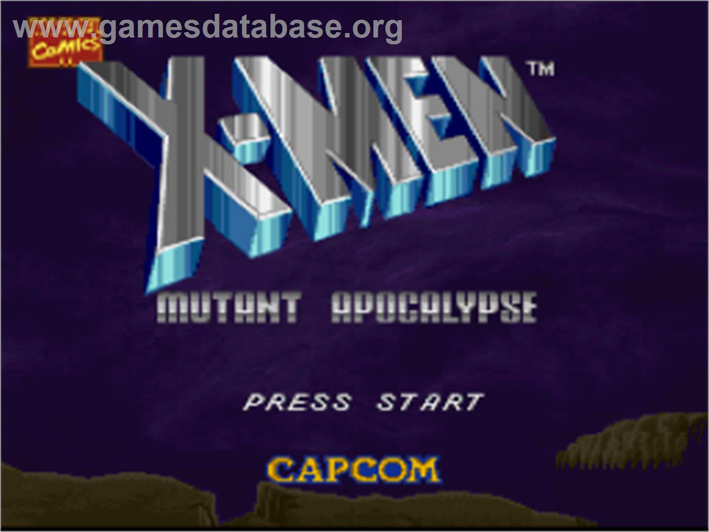 X-Men: Mutant Apocalypse - Nintendo SNES - Artwork - Title Screen