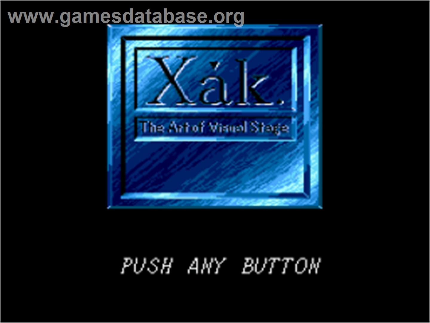 Xak: The Art of Visual Stage - Nintendo SNES - Artwork - Title Screen