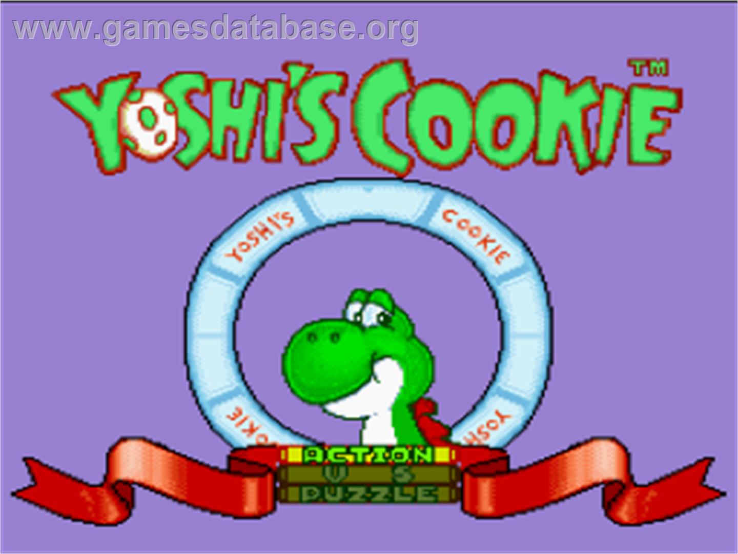 Yoshi's Cookie - Nintendo SNES - Artwork - Title Screen