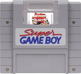 Cartridge artwork for Battle Arena Toshinden on the Nintendo Super Gameboy.