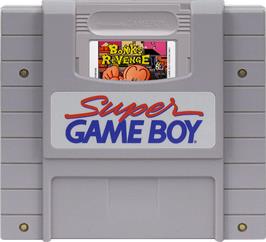 Cartridge artwork for Bonk's Revenge on the Nintendo Super Gameboy.