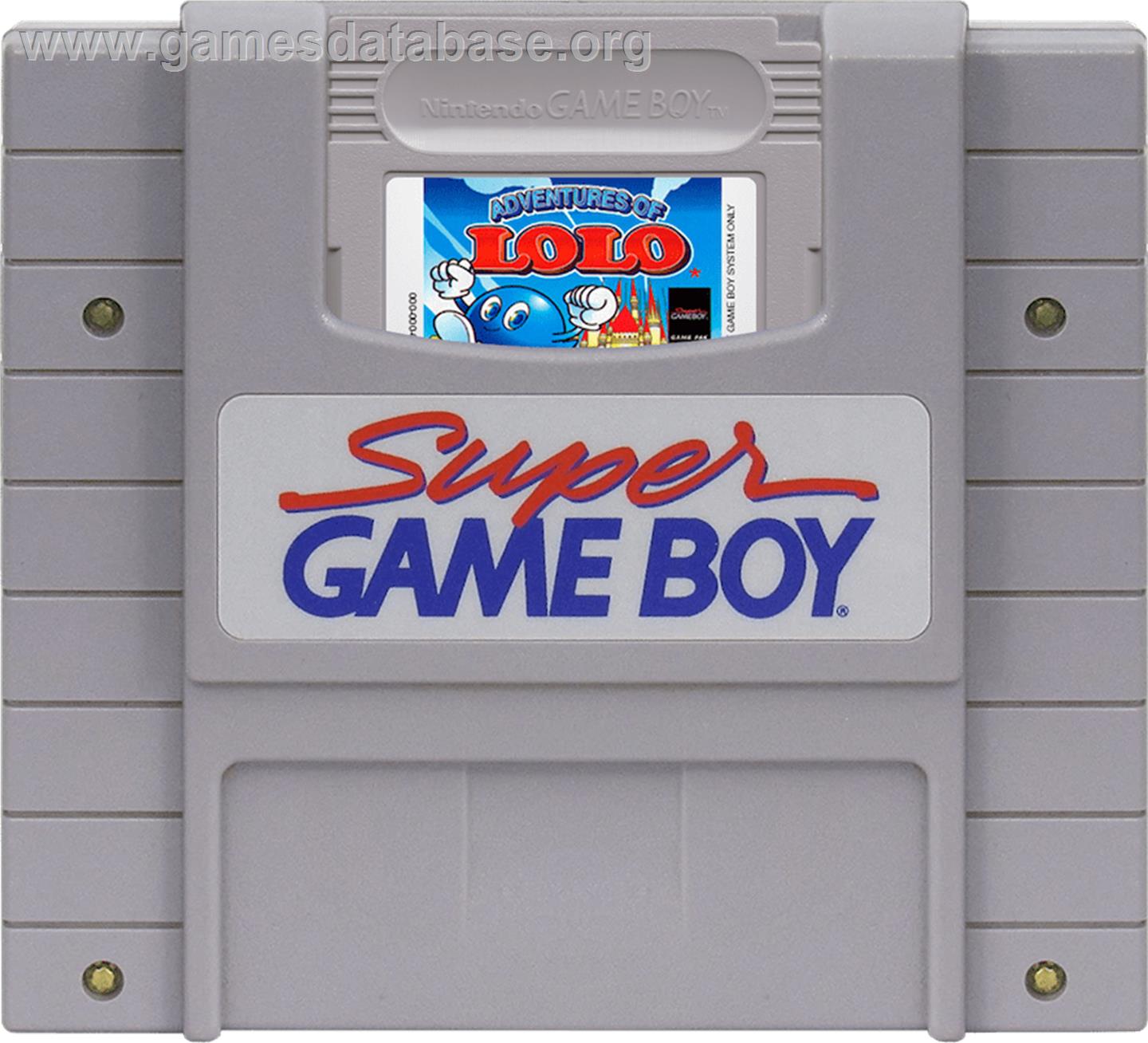 Adventures of Lolo - Nintendo Super Gameboy - Artwork - Cartridge