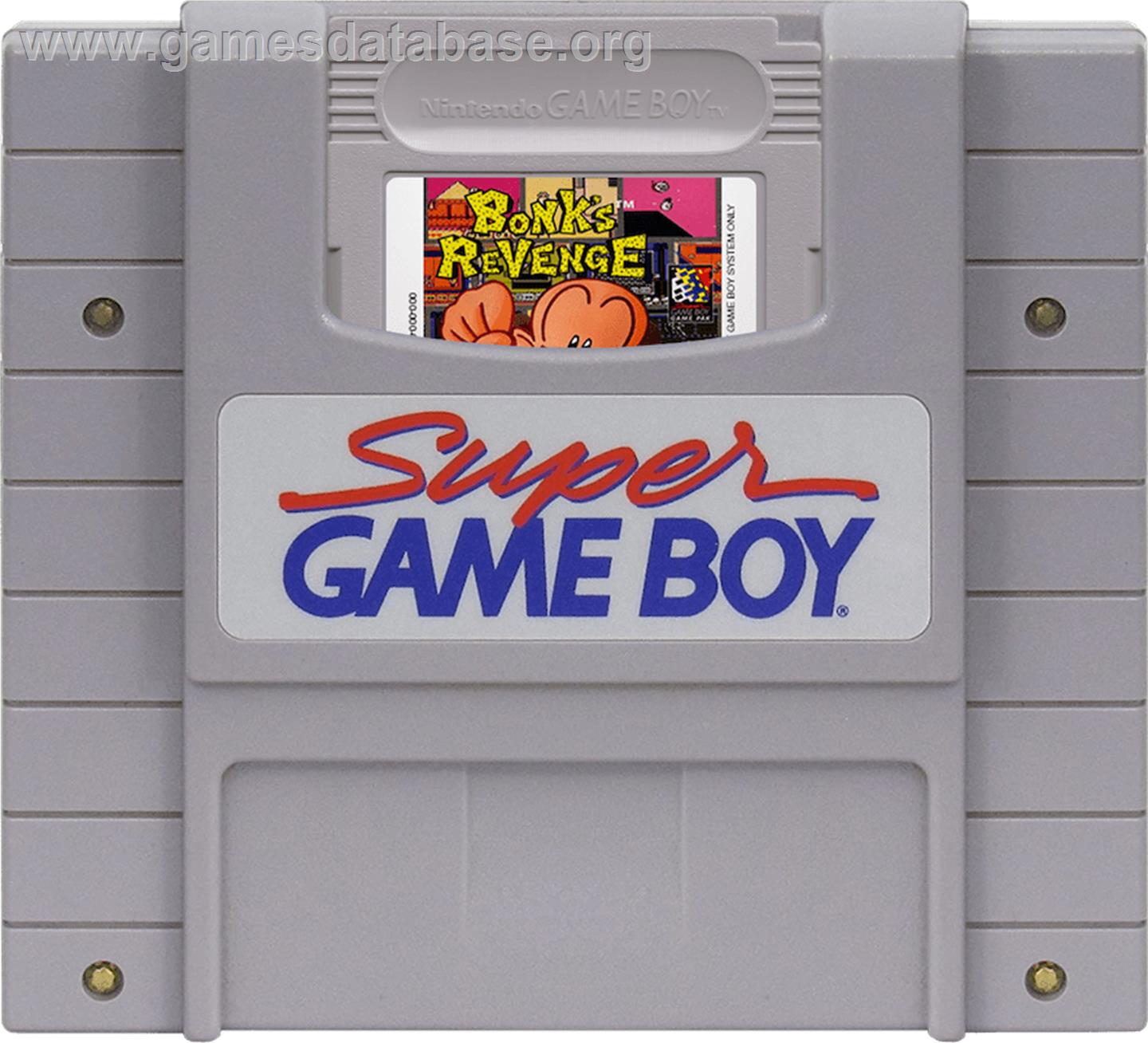 Bonk's Revenge - Nintendo Super Gameboy - Artwork - Cartridge