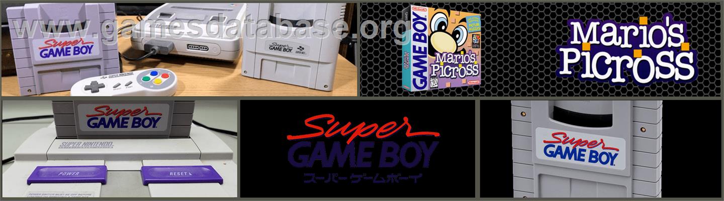 Mario's Picross - Nintendo Super Gameboy - Artwork - Marquee