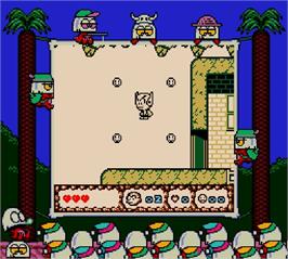 In game image of Bonk's Revenge on the Nintendo Super Gameboy.