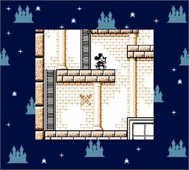 In game image of Mickey Mouse - Magic Wand on the Nintendo Super Gameboy.