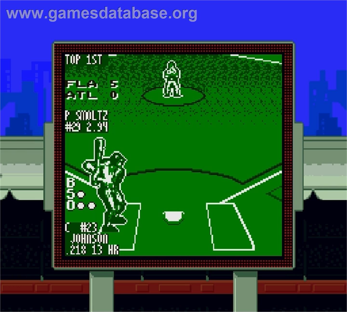 Ken Griffey Jr. Presents Major League Baseball - Nintendo Super Gameboy - Artwork - In Game