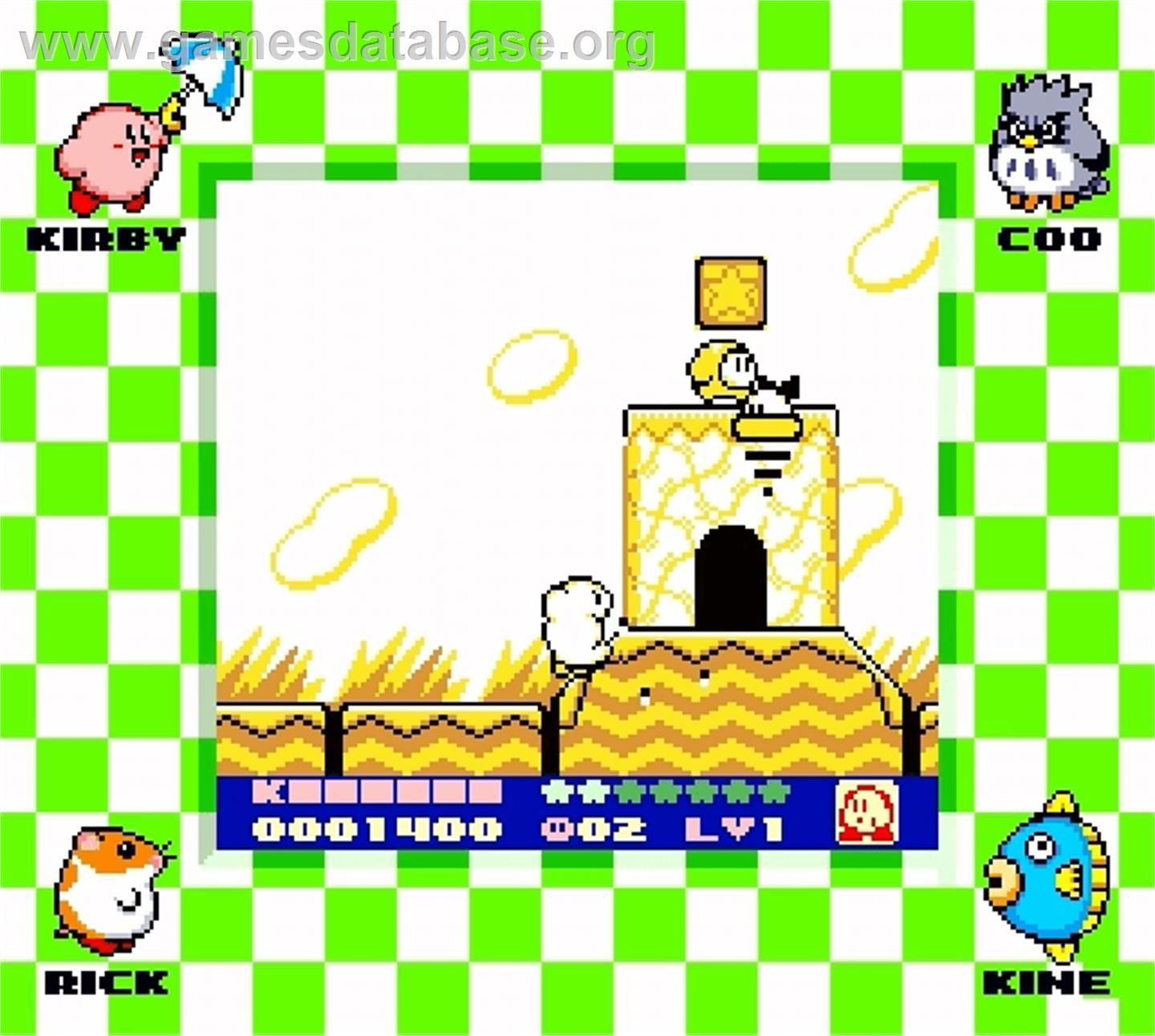 Kirby's Dream Land 2 - Nintendo Super Gameboy - Artwork - In Game