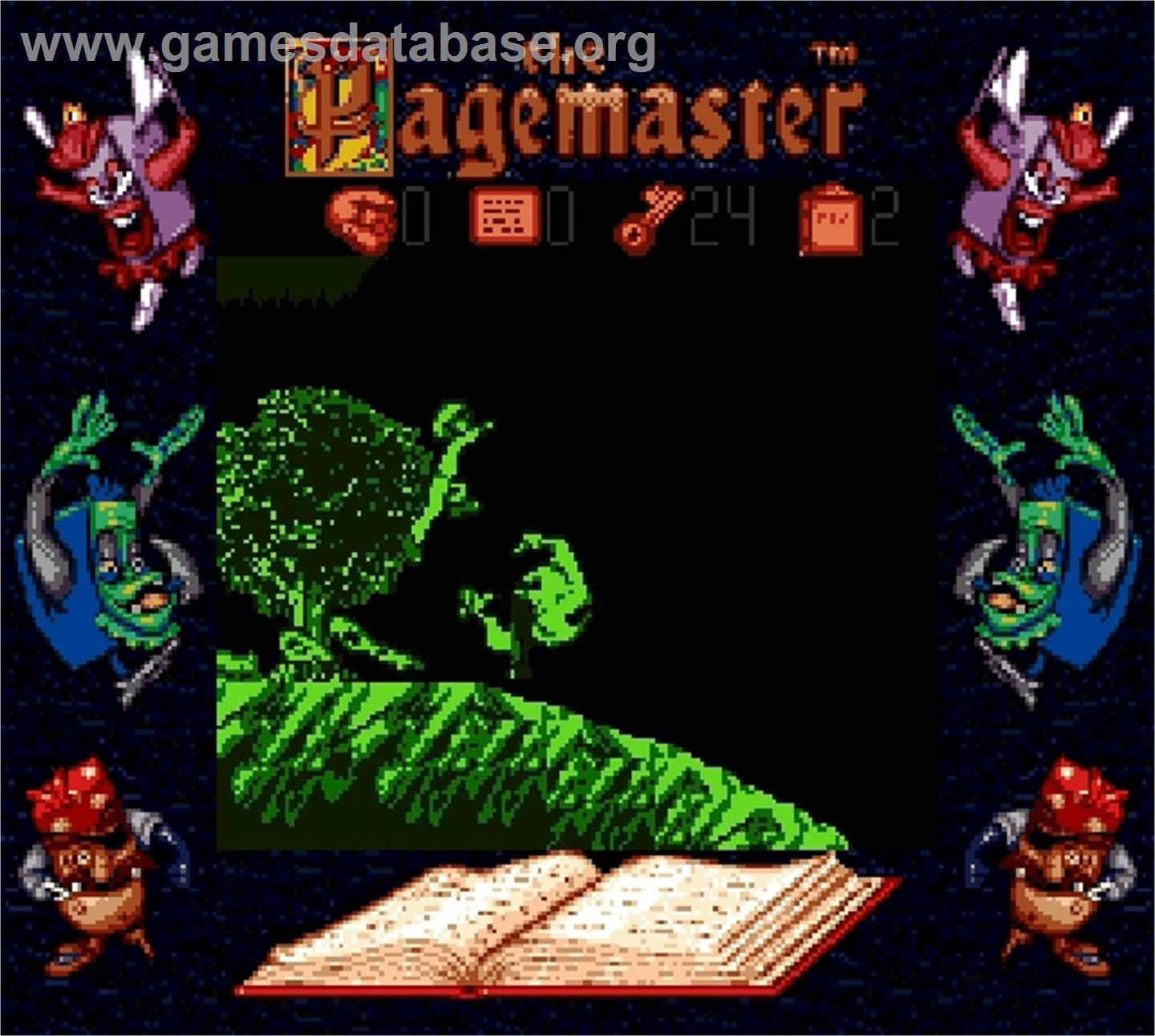 Pagemaster, The - Nintendo Super Gameboy - Artwork - In Game