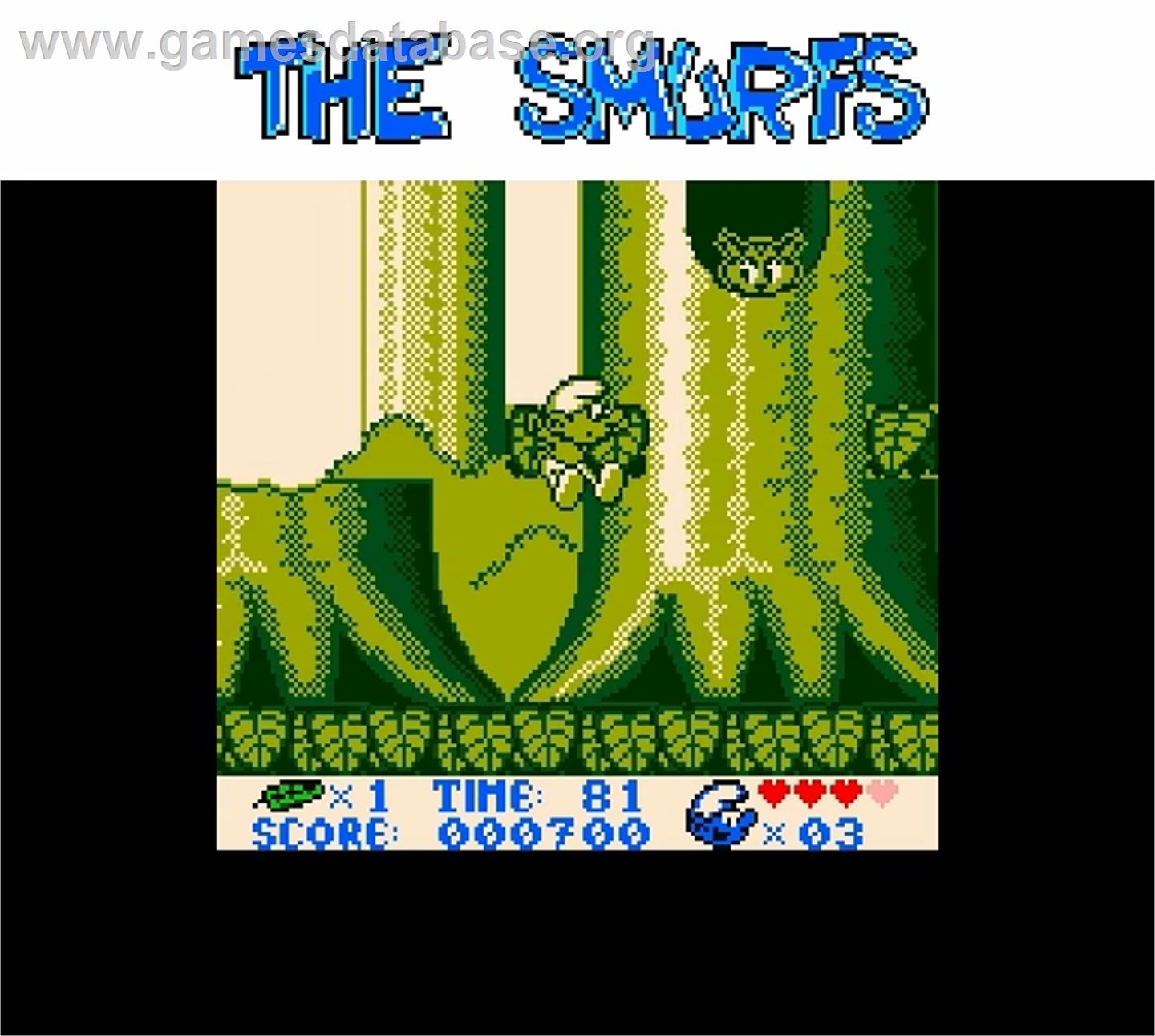 Smurfs, The - Nintendo Super Gameboy - Artwork - In Game