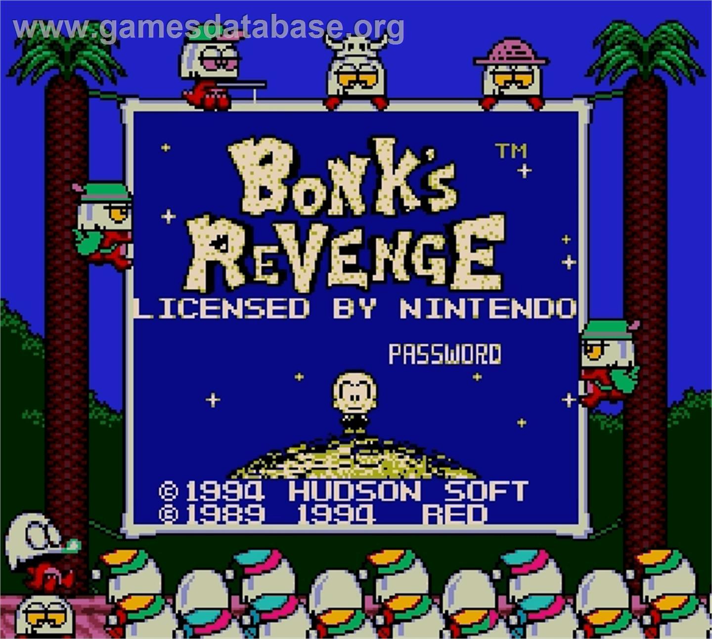 Bonk's Revenge - Nintendo Super Gameboy - Artwork - Title Screen