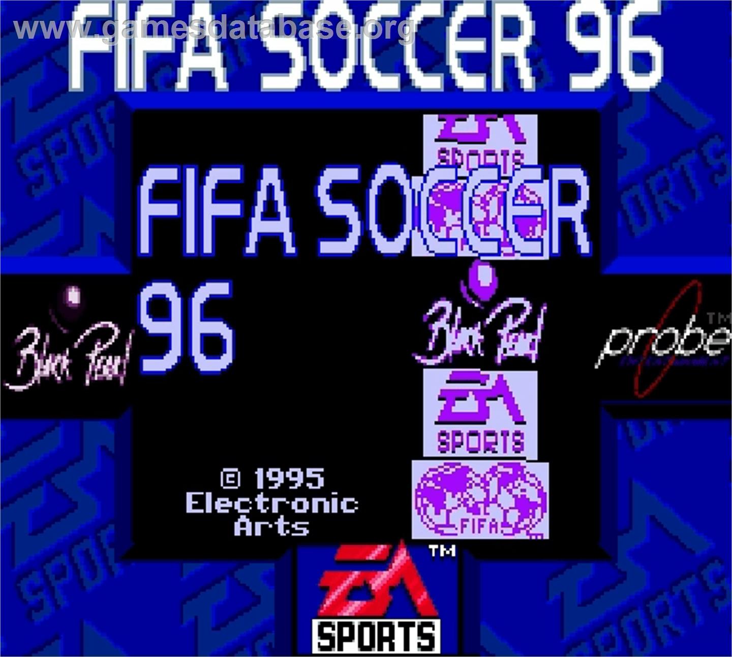 FIFA Soccer '96 - Nintendo Super Gameboy - Artwork - Title Screen