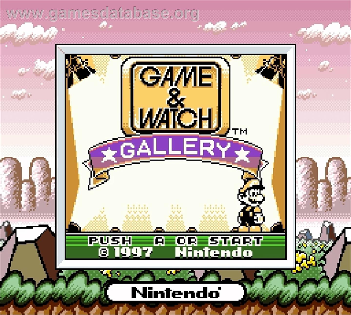 Game & Watch Gallery - Nintendo Super Gameboy - Artwork - Title Screen