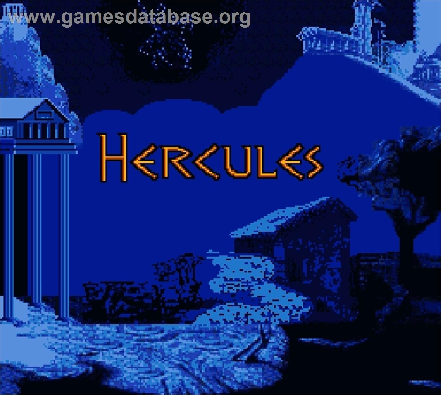 Hercules - Nintendo Super Gameboy - Artwork - Title Screen