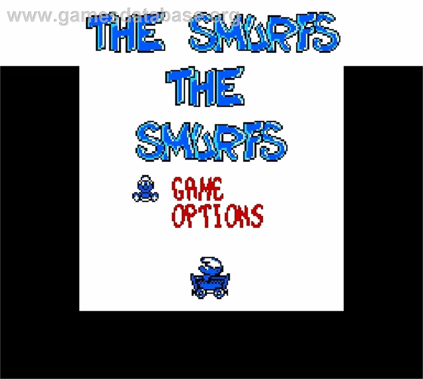 Smurfs, The - Nintendo Super Gameboy - Artwork - Title Screen