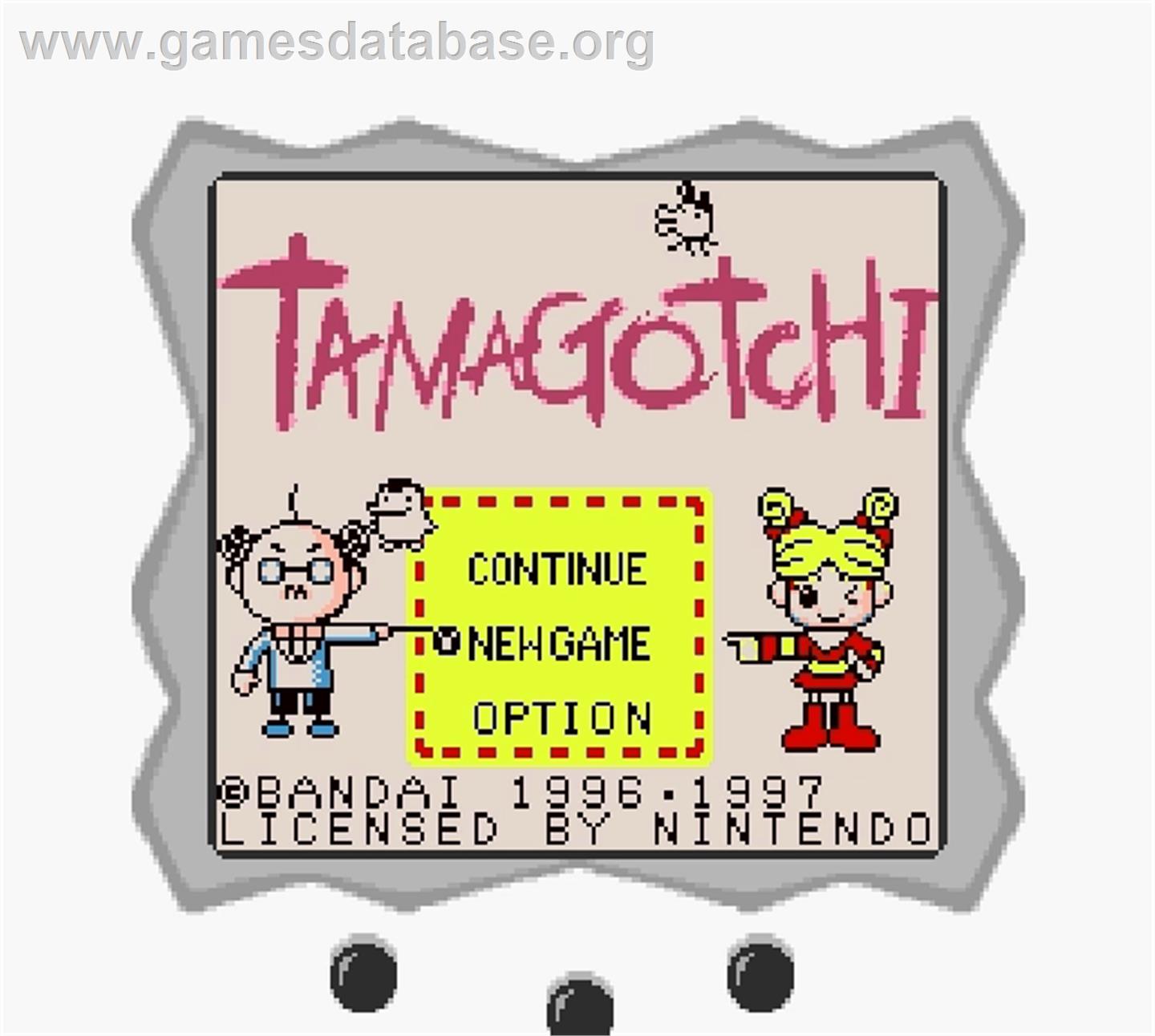 Tamagotchi - Nintendo Super Gameboy - Artwork - Title Screen