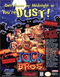 Advert for Jack Bros. on the Nintendo Virtual Boy.