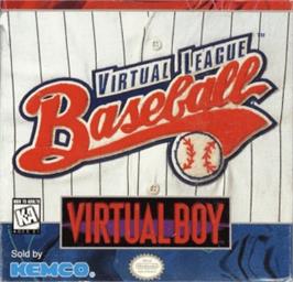 Box cover for Virtual League Baseball on the Nintendo Virtual Boy.