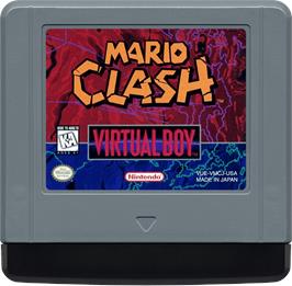 Cartridge artwork for Mario Clash on the Nintendo Virtual Boy.