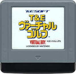 Cartridge artwork for T&E Virtual Golf on the Nintendo Virtual Boy.