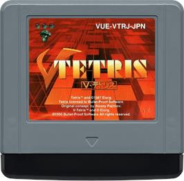 Cartridge artwork for V-Tetris on the Nintendo Virtual Boy.