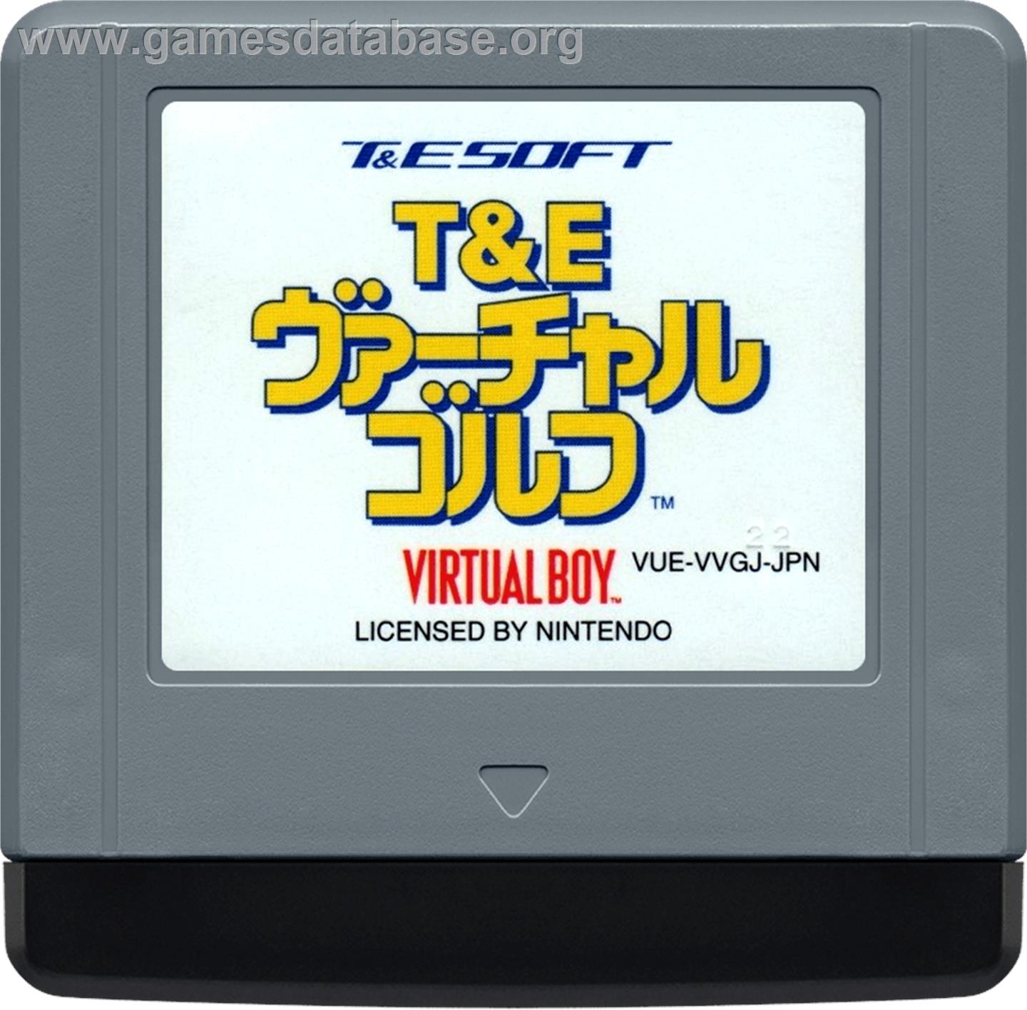 T&E Virtual Golf - Nintendo Virtual Boy - Artwork - Cartridge