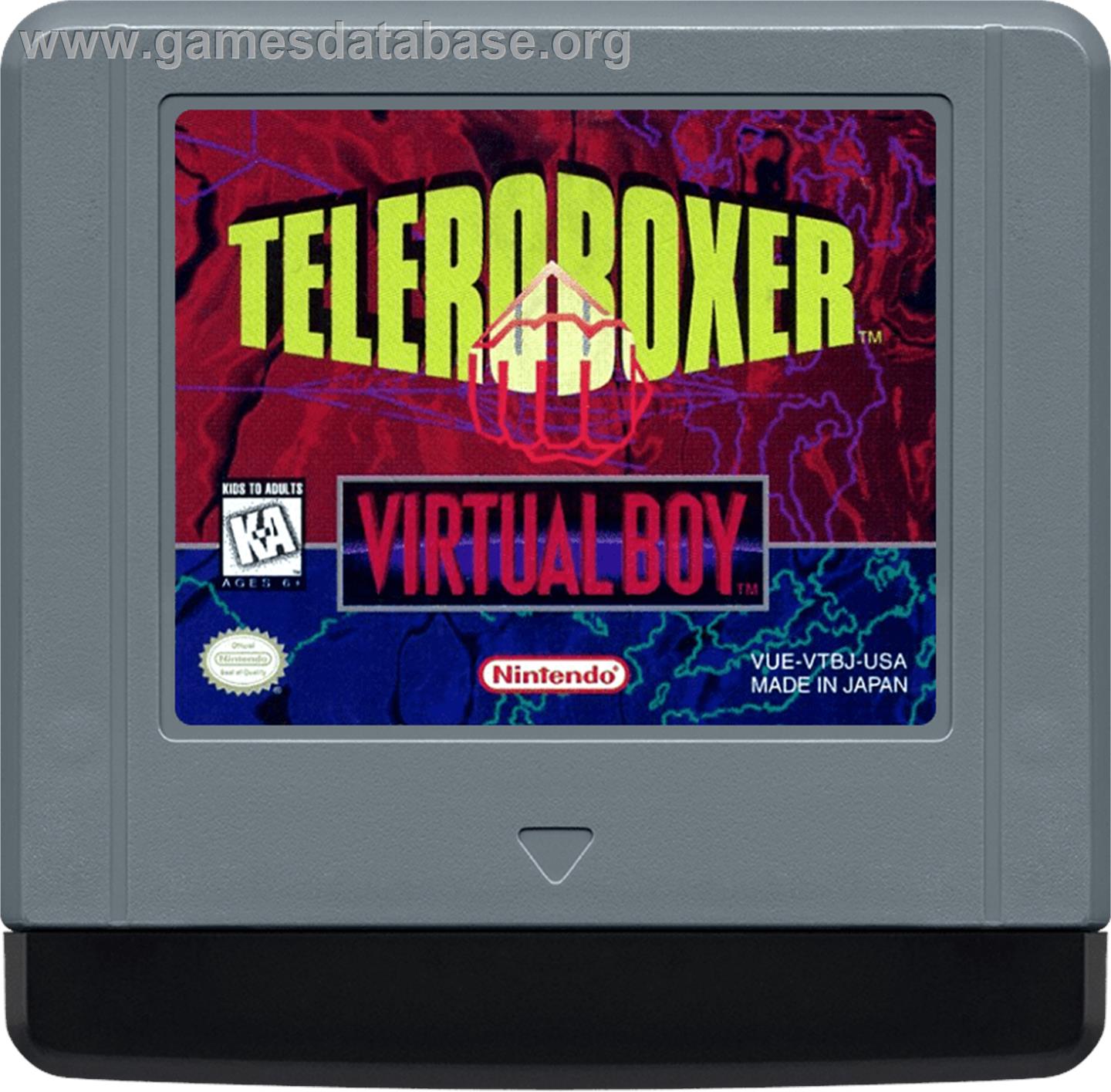 Teleroboxer - Nintendo Virtual Boy - Artwork - Cartridge
