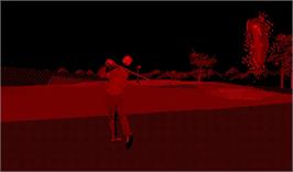 In game image of Golf on the Nintendo Virtual Boy.